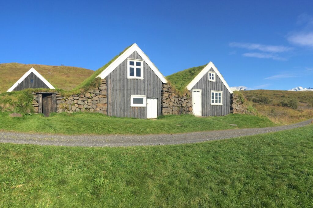 a house in a field
